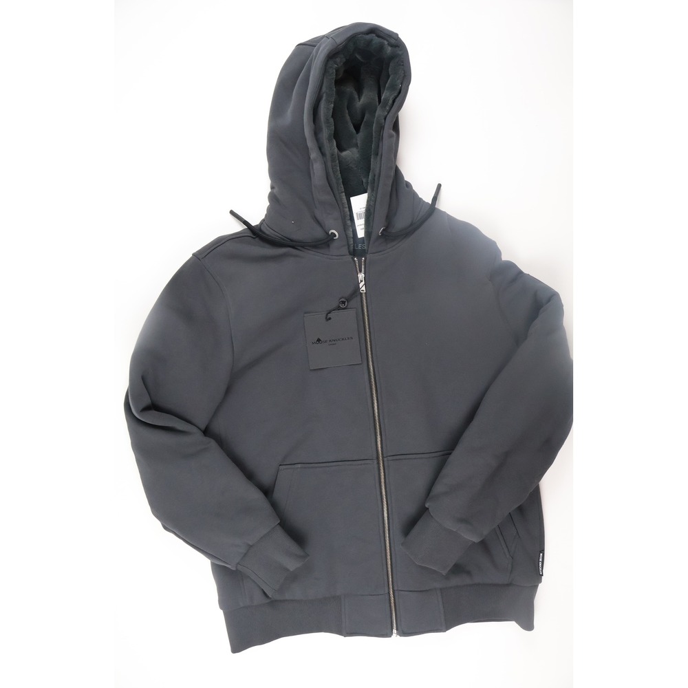 Moose Knuckles Classic Bunny Hoodie NEW WITH TAGS XL  Gray Faux Fur Retail $495